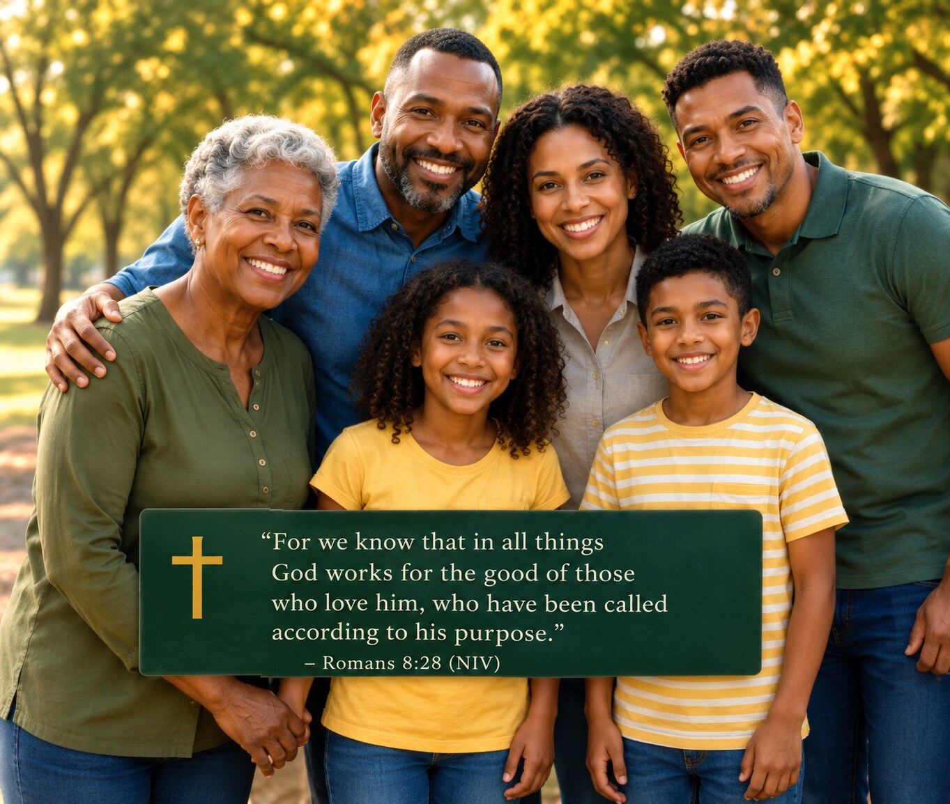 Multigenerational family together
